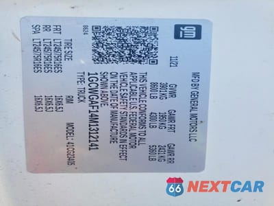 Zdjęcie 14 z 14 samochodu: 2021 CHEVROLET EXPRESS G2500 VIN:1GCWGAF14M1312141 - miniatura