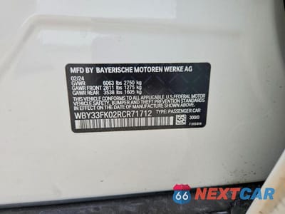 Zdjęcie 12 z 12 samochodu: 2024 BMW I5 EDRIVE 40 VIN:WBY33FK02RCR71712 - miniatura