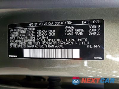 Zdjęcie 13 z 13 samochodu: 2011 VOLVO XC90 3.2 VIN:YV4952CZ2B1593708 - miniatura