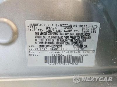 Zdjęcie 12 z 12 samochodu: 2014 NISSAN VERSA NOTE S PLUS VIN:3N1CE2CP4EL379598 - miniatura