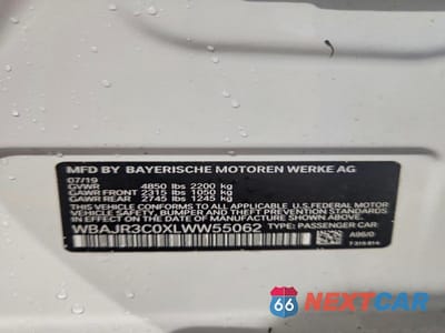 Zdjęcie 12 z 12 samochodu: 2020 BMW 530 I VIN:WBAJR3C0XLWW55062 - miniatura