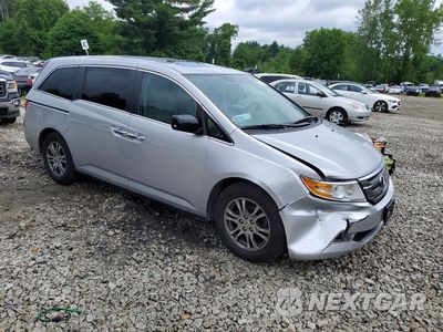 Czwarte zdjęcie samochodu z boku: 2013 HONDA ODYSSEY EXL VIN:5FNRL5H67DB030138 - miniatura