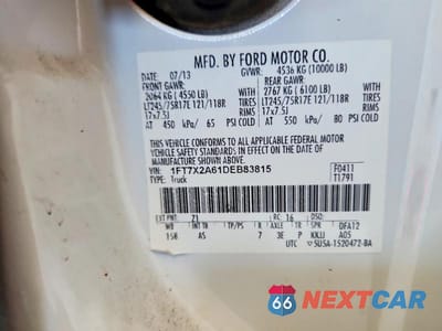 Zdjęcie 12 z 12 samochodu: 2013 FORD F250 SUPER DUTY VIN:1FT7X2A61DEB83815 - miniatura