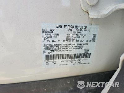 Zdjęcie 13 z 13 samochodu: 2024 FORD EXPLORER XLT VIN:1FMSK8DH2RGA63053 - miniatura