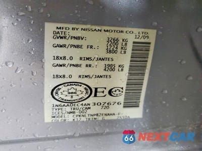 Zdjęcie 12 z 12 samochodu: 2010 NISSAN TITAN SE VIN:1N6AA0EC4AN307676 - miniatura