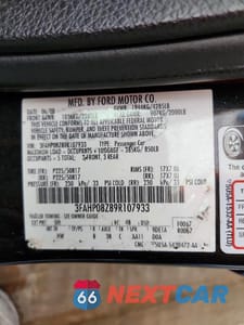 Zdjęcie 12 z 12 samochodu: 2009 FORD FUSION SEL VIN:3FAHP08Z89R107933 - miniatura