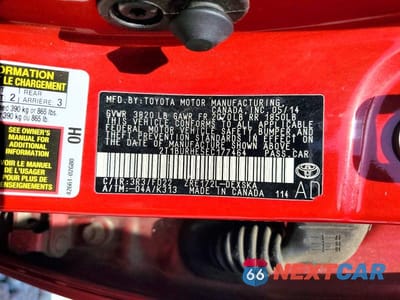 Zdjęcie 13 z 13 samochodu: 2014 TOYOTA COROLLA S PLUS VIN:2T1BURHE5EC177464 - miniatura