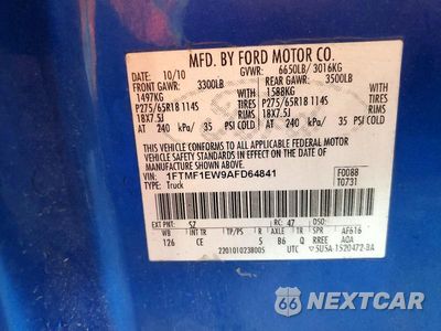 Zdjęcie 12 z 12 samochodu: 2010 FORD F150 VIN:1FTMF1EW9AFD64841 - miniatura