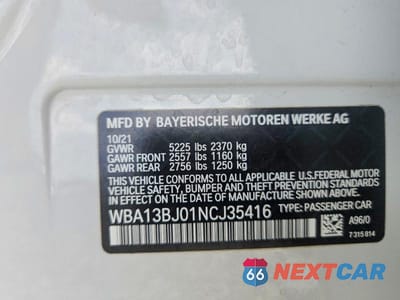 Zdjęcie 12 z 12 samochodu: 2022 BMW 530 XI VIN:WBA13BJ01NCJ35416 - miniatura