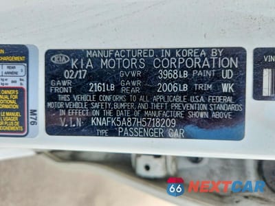 Zdjęcie 12 z 12 samochodu: 2017 KIA FORTE LX VIN:KNAFK5A87H5718209 - miniatura