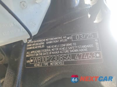 Zdjęcie 9 z 9 samochodu: 2025 BMW S 1000 RR VIN:WB10P2308S6L47463 - miniatura