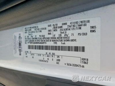 Zdjęcie 13 z 13 samochodu: 2022 FORD TRANSIT 250 REFRIGERATED DELIVERY VAN VIN:1FTBR3X84NKA62573 - miniatura