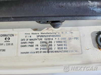 Zdjęcie 10 z 10 samochodu: 2015 HINO 338 BOX TRUCK VIN:5PVNV8JV4F4S54960 - miniatura