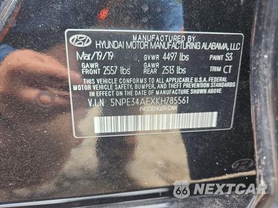 Zdjęcie 12 z 12 samochodu: 2019 HYUNDAI SONATA LIMITED VIN:5NPE34AFXKH785561 - miniatura