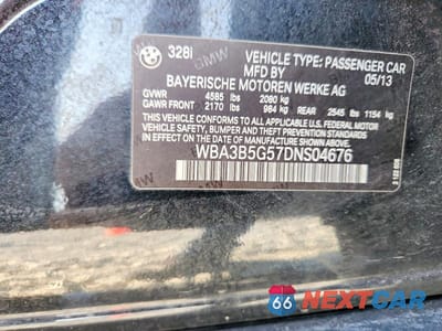 Zdjęcie 12 z 12 samochodu: 2013 BMW 328 XI SULEV VIN:WBA3B5G57DNS04676 - miniatura