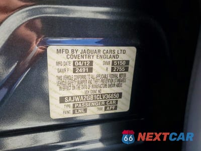 Zdjęcie 13 z 13 samochodu: 2012 JAGUAR XJL VIN:SAJWA2GB1CLV36650 - miniatura