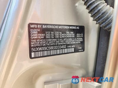 Zdjęcie 13 z 13 samochodu: 2014 BMW X3 XDRIVE28I VIN:5UXWX9C58E0D33492 - miniatura