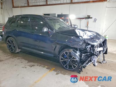 Czwarte zdjęcie samochodu z boku: 2021 BMW X3 M COMPETITION VIN:5YMTS0C06M9H06355 - miniatura