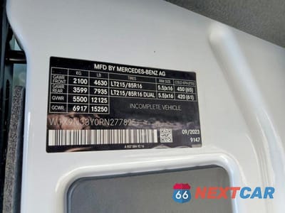 Zdjęcie 12 z 12 samochodu: 2024 MERCEDES-BENZ SPRINTER 4500 VIN:W1X9N33Y0RN277825 - miniatura