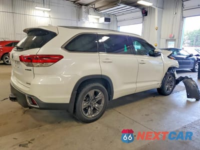 Trzecie zdjęcie samochodu z tyłu: 2018 TOYOTA HIGHLANDER HYBRID LIMITED PLATINUM VIN:5TDDGRFH7JS042744 - miniatura
