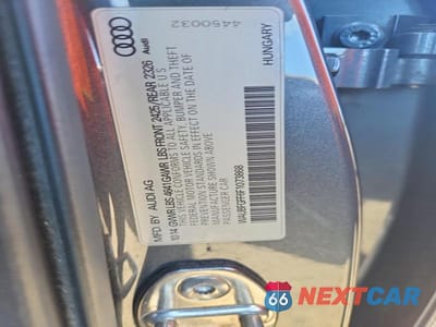 Zdjęcie 12 z 12 samochodu: 2015 AUDI S3 PREMIUM PLUS VIN:WAUBFGFF6F1073868 - miniatura