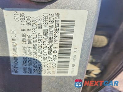 Zdjęcie 12 z 12 samochodu: 2019 HONDA ACCORD LX VIN:1HGCV1F18KA136413 - miniatura