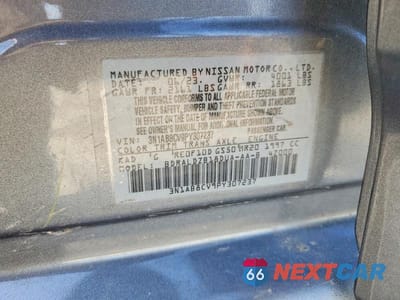 Zdjęcie 12 z 12 samochodu: 2023 NISSAN SENTRA SV VIN:3N1AB8CV9PY307237 - miniatura
