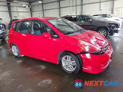 Czwarte zdjęcie samochodu z boku: 2007 HONDA FIT S VIN:JHMGD38667S013037 - miniatura