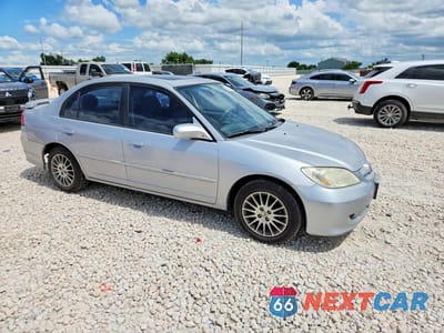 Czwarte zdjęcie samochodu z boku: 2005 HONDA CIVIC EX VIN:1HGES26705L006789 - miniatura
