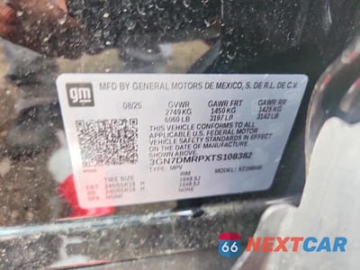 Zdjęcie 12 z 12 samochodu: 2026 CHEVROLET EQUINOX LT VIN:3GN7DMRPXTS108382 - miniatura