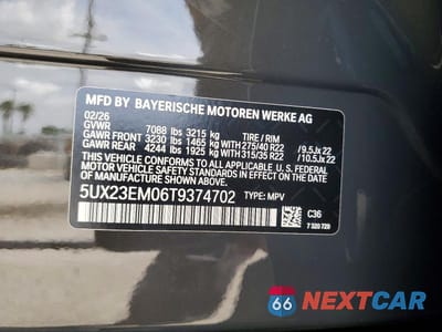 Zdjęcie 13 z 13 samochodu: 2026 BMW X7 XDRIVE40I VIN:5UX23EM06T9374702 - miniatura