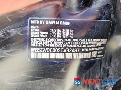 Zdjęcie 12 z 12 samochodu: 2025 BMW M8 VIN:WBSGV0C00SCV92487 - miniatura