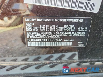 Zdjęcie 14 z 14 samochodu: 2016 BMW X5 XDRIVE35I VIN:5UXKR0C50G0P32532 - miniatura