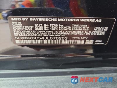 Zdjęcie 13 z 13 samochodu: 2018 BMW X5 XDRIVE35I VIN:5UXKR0C54JL070203 - miniatura