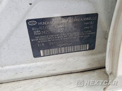 Zdjęcie 13 z 13 samochodu: 2013 HYUNDAI SONATA GLS VIN:5NPEB4AC7DH743649 - miniatura