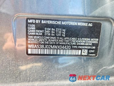 Zdjęcie 13 z 13 samochodu: 2021 BMW 540 I VIN:WBA53BJ02MWX04420 - miniatura
