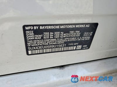 Zdjęcie 12 z 12 samochodu: 2024 BMW X5 XDRIVE50E VIN:5UX43EU05R9U15631 - miniatura