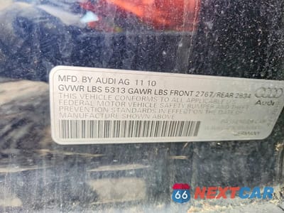 Zdjęcie 13 z 13 samochodu: 2011 AUDI A6 PRESTIGE VIN:WAUKGAFB2BN044636 - miniatura