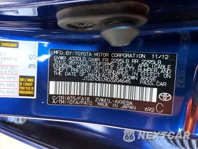 Zdjęcie 12 z 12 samochodu: 2013 TOYOTA PRIUS V THREE VIN:JTDZN3EU9D3204645 - miniatura
