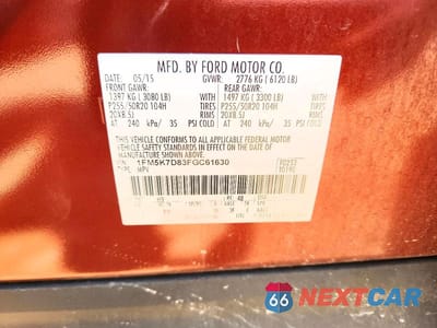 Zdjęcie 13 z 13 samochodu: 2015 FORD EXPLORER XLT VIN:1FM5K7D83FGC61630 - miniatura
