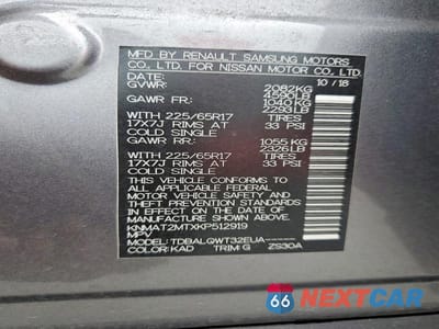 Zdjęcie 14 z 14 samochodu: 2019 NISSAN ROGUE SV VIN:KNMAT2MTXKP512919 - miniatura