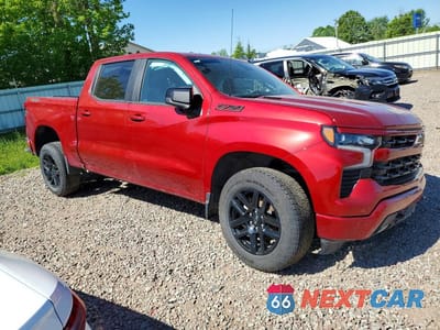 Czwarte zdjęcie samochodu z boku: 2025 CHEVROLET SILVERADO K1500 RST VIN:1GCUKEE86SZ214609 - miniatura