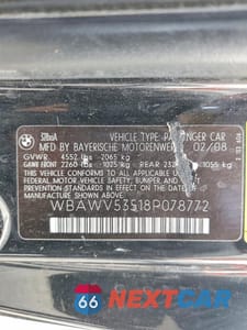 Zdjęcie 12 z 12 samochodu: 2008 BMW 328 XI SULEV VIN:WBAWV53518P078772 - miniatura
