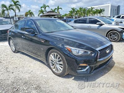 Czwarte zdjęcie samochodu z boku: 2019 INFINITI Q50 3.0T LUXE VIN:JN1EV7APXKM516179 - miniatura