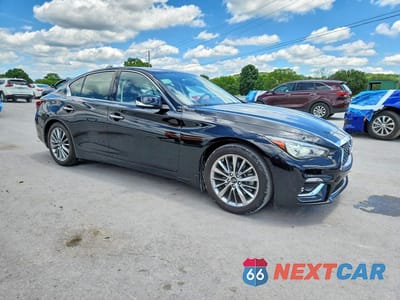 Czwarte zdjęcie samochodu z boku: 2022 INFINITI Q50 LUXE VIN:JN1EV7BP9NM310323 - miniatura