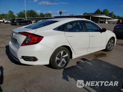 Trzecie zdjęcie samochodu z tyłu: 2019 HONDA CIVIC LX VIN:19XFC2F65KE201847 - miniatura