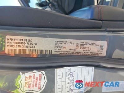 Zdjęcie 13 z 13 samochodu: 2024 DODGE DURANGO GT VIN:1C4RDJDG4RC143750 - miniatura