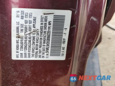 Zdjęcie 13 z 13 samochodu: 2016 HONDA ODYSSEY LX VIN:5FNRL5H2XGB066228 - miniatura
