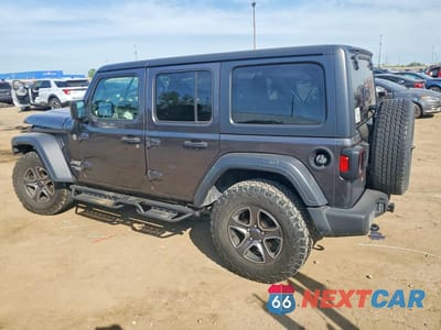 Drugie zdjęcie samochodu z przodu: 2018 JEEP WRANGLER UNLIMITED SPORT VIN:1C4HJXDG2JW203020 - miniatura