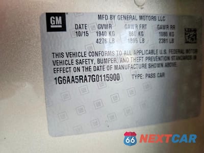 Zdjęcie 12 z 12 samochodu: 2016 CADILLAC ATS VIN:1G6AA5RA7G0115900 - miniatura